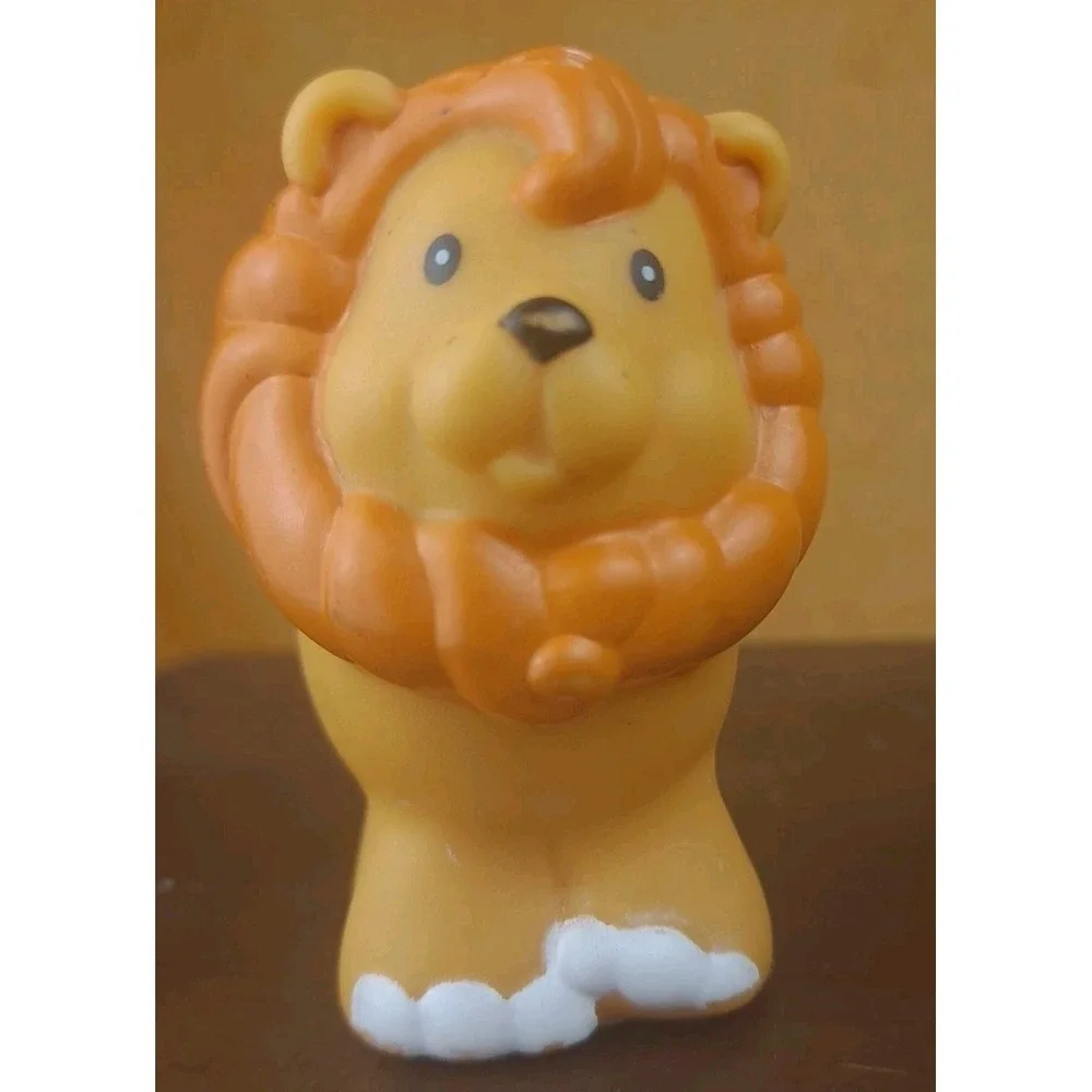 Fisher Price Little People Ark Zoo Animal‎ Orange Mane Lion 2001
